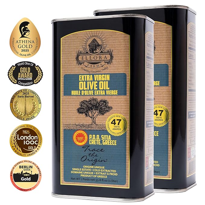 Ellora Farms, Certified PDO Extra Virgin Olive Oil, Single Estate, Single Origin, Single Variety