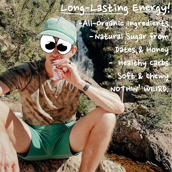 BAR-U-EAT Gluten-Free, Organic, Soft & Chewy Energy Bar. Real Food | Seed Oil Free | No Artificial