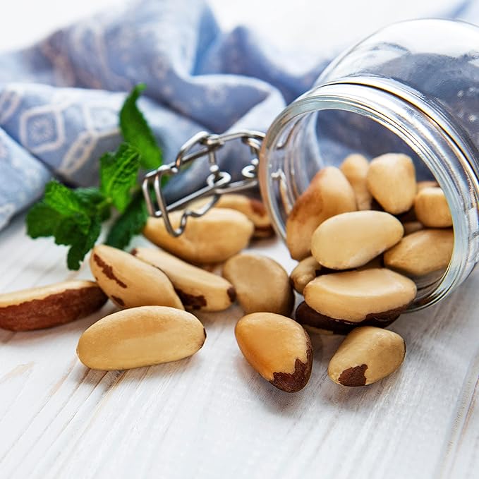 Jaybee's Roasted Salted Brazil Nuts - (32 oz) Great for Daily Use, Baking, Cooking and Gift Giving