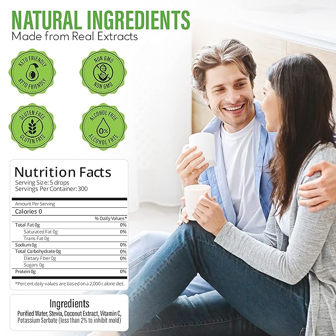 Stevia Select Coconut Flavored Liquid Stevia ??Zero Calorie Coffee, Tea, Drink & Baking Sweetener