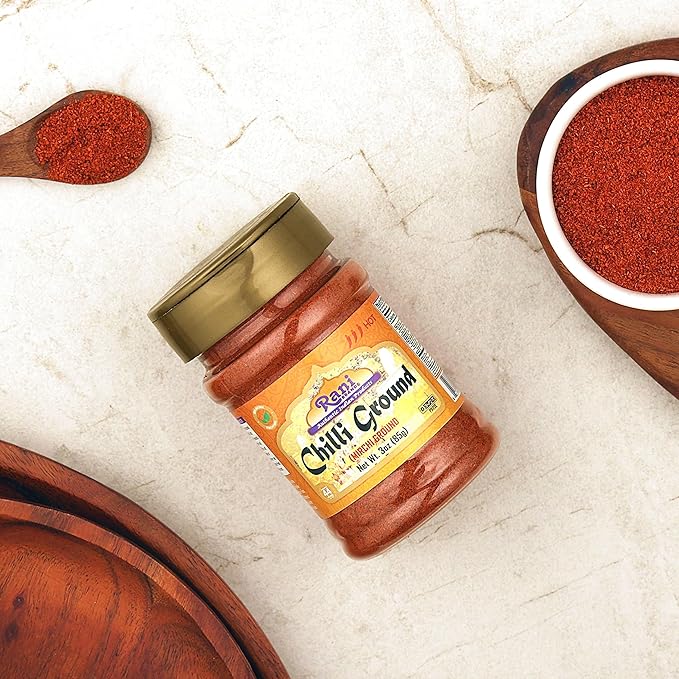 Rani Chilli Powder (Mirchi) Ground Indian Spice 3oz (85g) PET Jar ~ All Natural | Salt-Free | Vegan