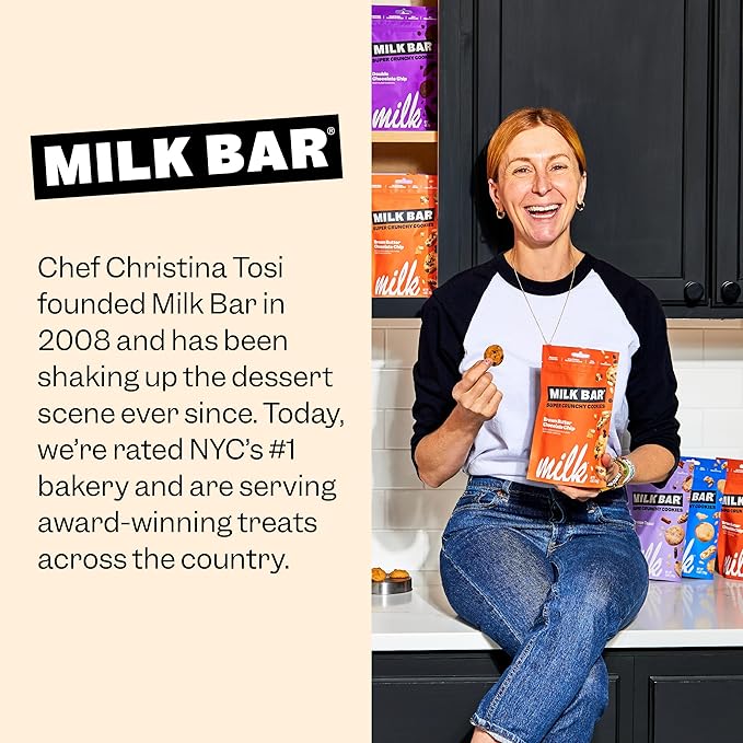 MILK BAR Crunchies | Crunchy Bite Sized Cookies With No Artificial Flavors or Preservatives | Pack