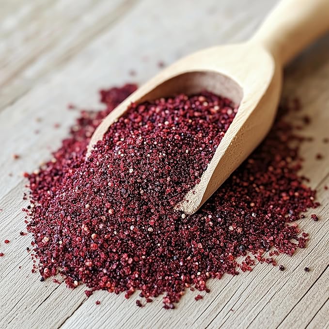 SavorSatch Ground Sumac ??4oz Resealable Pouch | Certified Kosher, GMO Free, Allergen-Free | Tangy