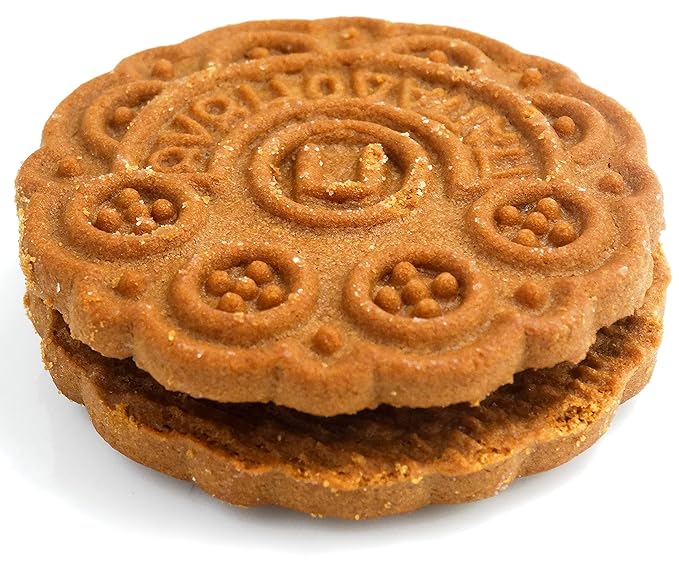 Papadopoulos Greek Sandwich Cookies with Cocoa Filling, 2 Pack. Authentic European Cookies.