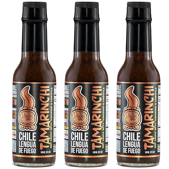 Hot Sauce | Chile Lengua de Fuego (Pack of 3, Tamarinchi) – Mild Tamarind & Chipotle Gourmet Sauce