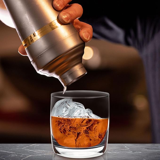 DISCOUNT PROMOS Whiskey Glasses 10 oz Set of 10, Bulk Pack - Heavy Base Old Fashioned Glass