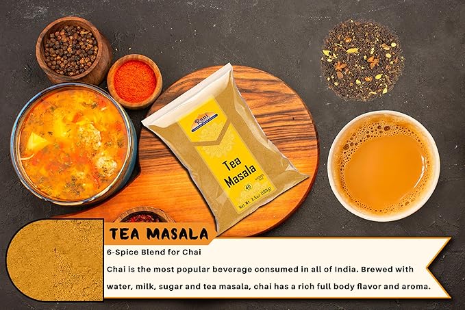 Rani Tea (Chai) Masala Indian Spice Blend 3.5oz (100g) ~ All Natural | Vegan | Gluten Friendly |