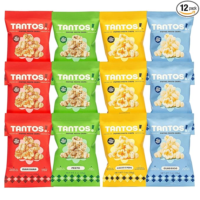 Tantos! Puffed Pasta Chips ??Healthy Pasta Snack by Top Chef Joe Sasto ??Plant-Based, Low Calorie