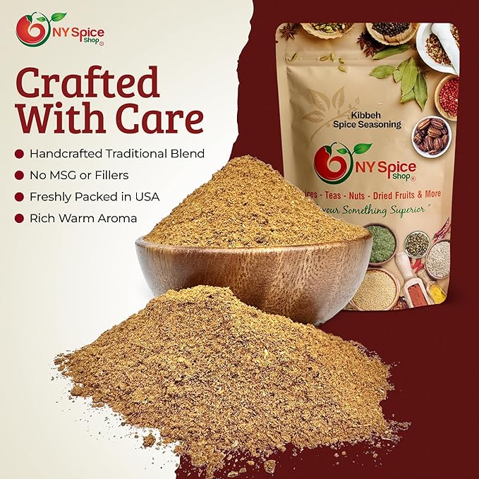 NY SPICE SHOP Kibbeh Seasoning Mix - 6 Ounce Bulgur Kamouneh Spice Blend - Middle Eastern Spice
