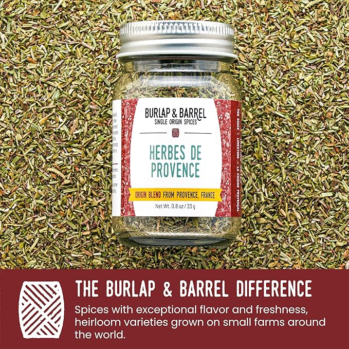 Burlap & Barrel Herbes de Provence – Iconic Herb Blend Grown & Blended in France – Herbes de