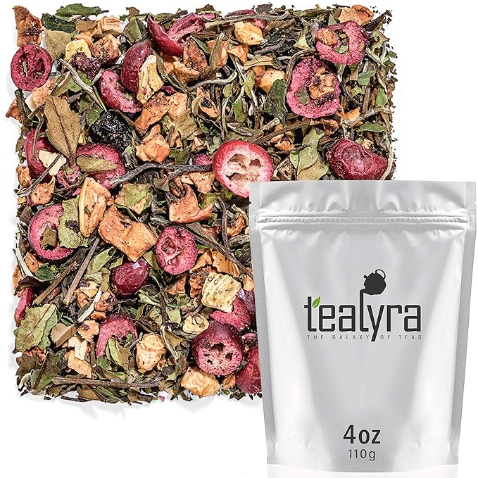 Tealyra - White Cloud Catcher - Fruity White Loose Leaf Tea Blend - Cherry - Cranberry