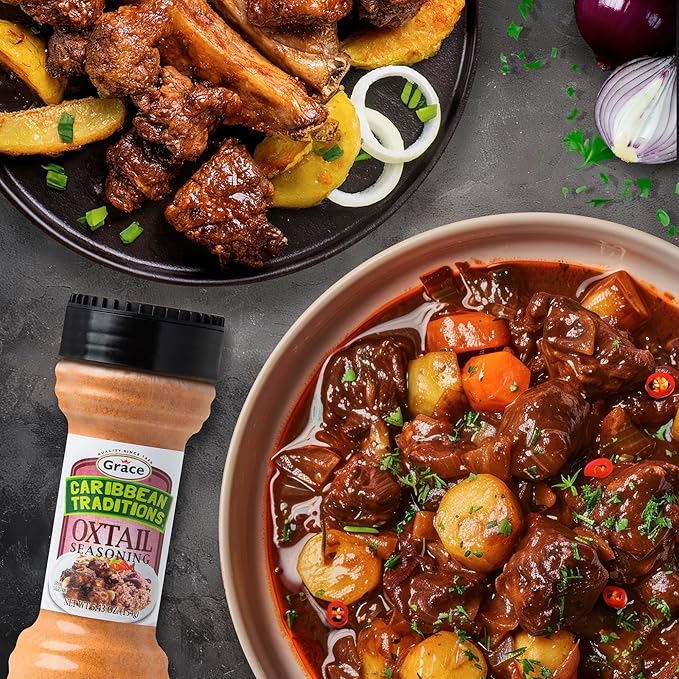 Grace Caribbean Traditions Oxtail Seasoning - 2 Pack - Caribbean Seasoning for Oxtail Meat