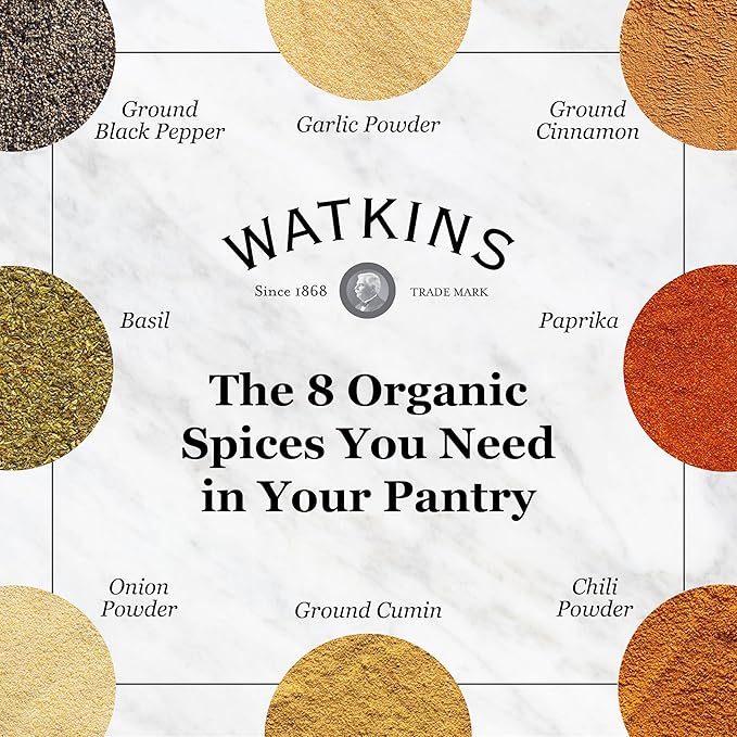 Watkins Gourmet Spice, Organic Basil, Bulk Food Service Size, 4.9 oz (Pack of 1)