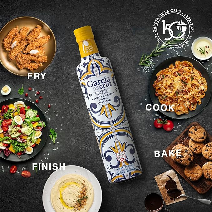 GARCÍA DE LA CRUZ - Organic Extra Virgin Olive Oil, Master Miller Premium Oil, Almond and Tomato