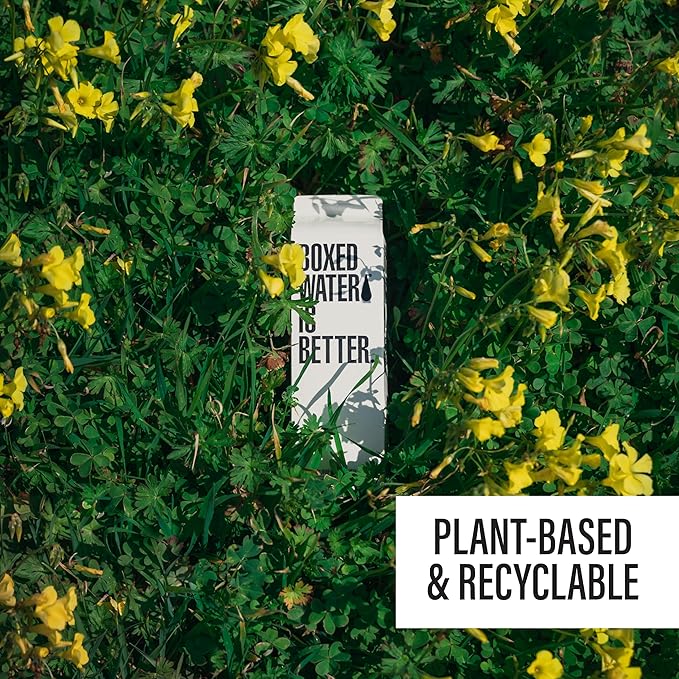 Boxed Water 33.8 oz. (12 Pack) – Better Than Premium Plastic Purified Drinking Water — Plant-Based