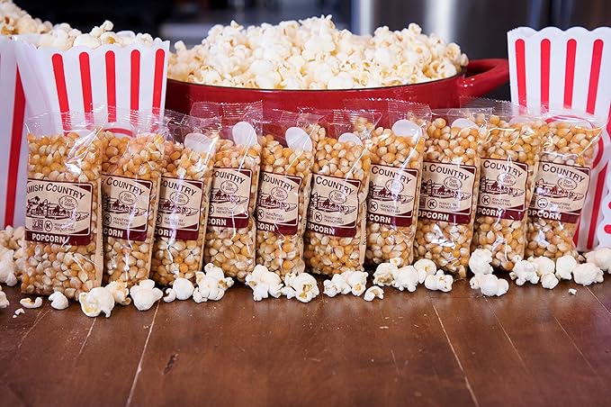 Amish Country Popcorn | 10-4 oz Bags - Mushroom Popcorn Kernels | Old Fashioned, Non-GMO and Gluten