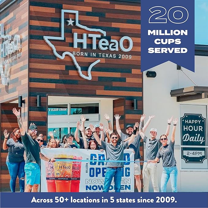 HTeaO Blueberry Green Tea – Texas-Style Flavored Iced Tea Bags for Summer – Instant Ice Tea Packets