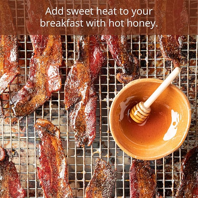 Savannah Bee Company Hot Honey Gluten Free and 100% Pure Honey Infused with Sweet Wildflower - Heat
