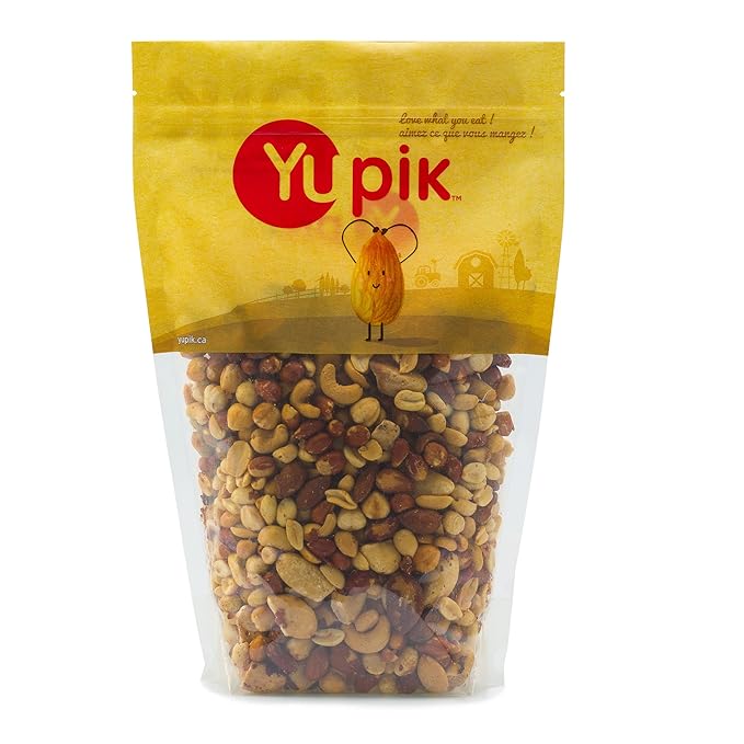 Yupik Mixed Nuts, 2.2 lb (35.2 oz), A Blend of Roasted Peanuts, Almonds, Brazil Nuts, Cashews &