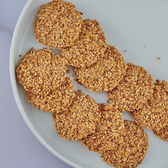 Snacklava Sesame Pistachio Crackers ??20 Pack (9 Pieces per Pack) | All-Natural, Handcrafted