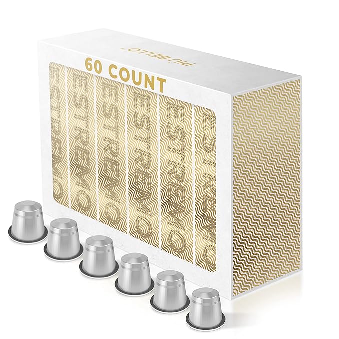 Piu Bello Espresso Estremo Coffee Pods – Espresso Coffee Pods for Nespresso Original Machines