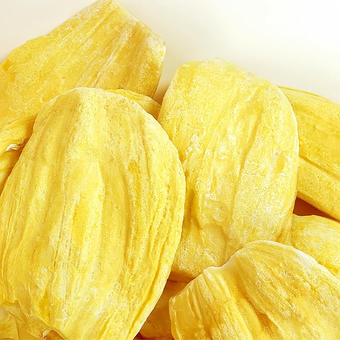 Premium Freeze-Dried Jackfruit Chips 8.8oz (250g) - Crunchy Tropical Snack, No Sugar Added | Rich