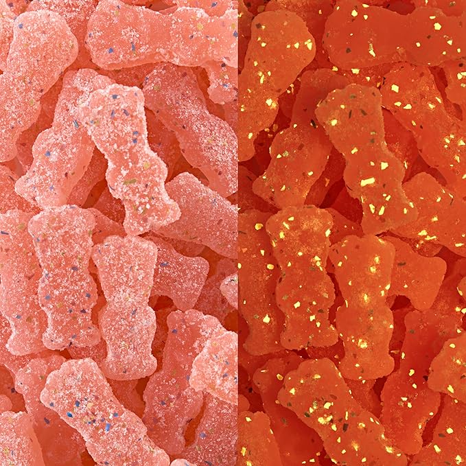 SOUR PATCH KIDS and SWEDISH FISH Mini Glow Ups Strawberry-Watermelon Soft & Chewy Candy Variety