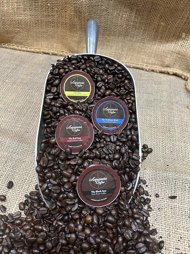 Acquanera Coffee - Coco Bay, Island Blend Flavored Coffee - 100% Arabica - Single Serve Coffee Pods