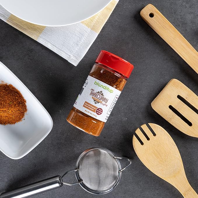 Thai Curry Spice Blend | Gourmet Spices with Sea Salt | Healthy to Add to Any Dish | Low Sodium, No