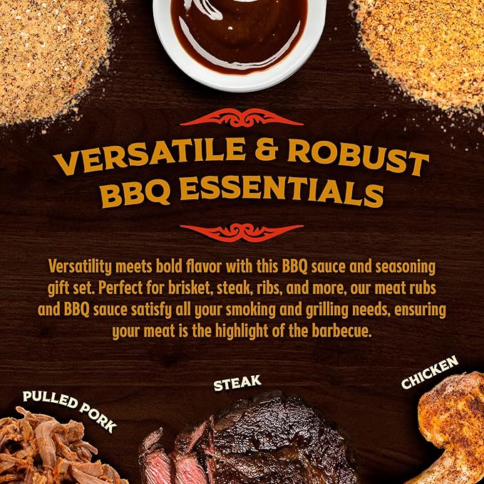 Big Poppa's Steak Bundle – Irresistible BBQ Set Featuring Steak Seasoning, BBQ Rub & Sauce