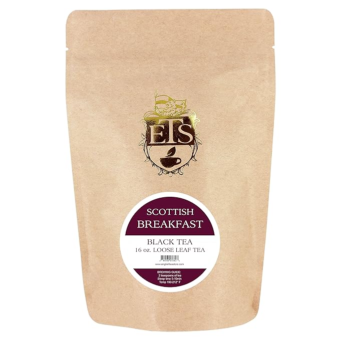 Scottish Breakfast Tea - Loose Leaf Black Tea | Bold & Malty Highland Blend with Assam & Keemun |