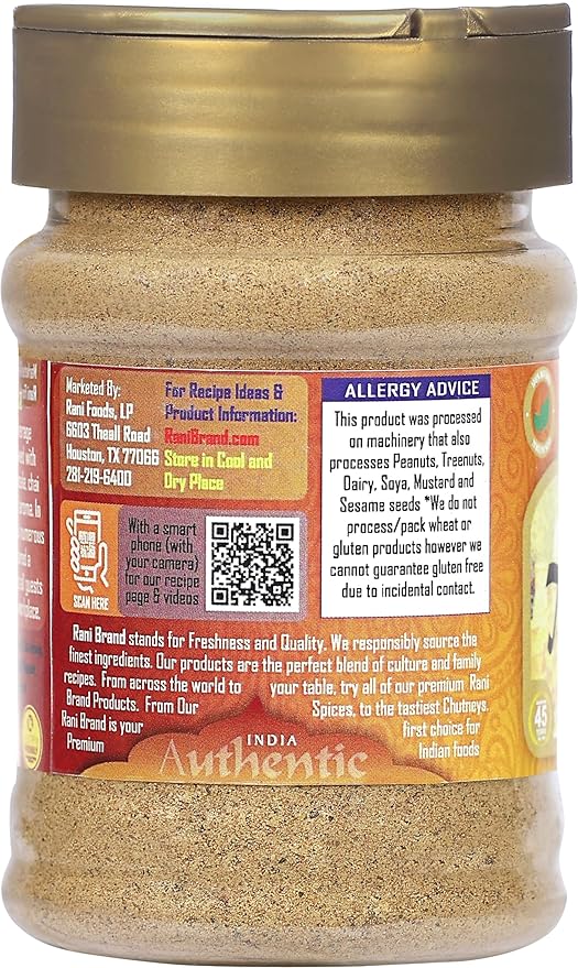Rani Tea (Chai) Masala Indian Spice Blend 3oz (85g) PET Jar ~ All Natural | Vegan | Gluten Friendly