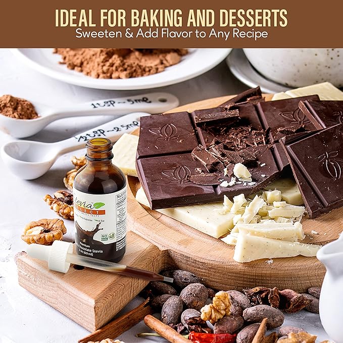 Stevia Select Dark Chocolate Pure Flavored Liquid Stevia ??Zero Calorie Coffee, Tea, Drink & Baking