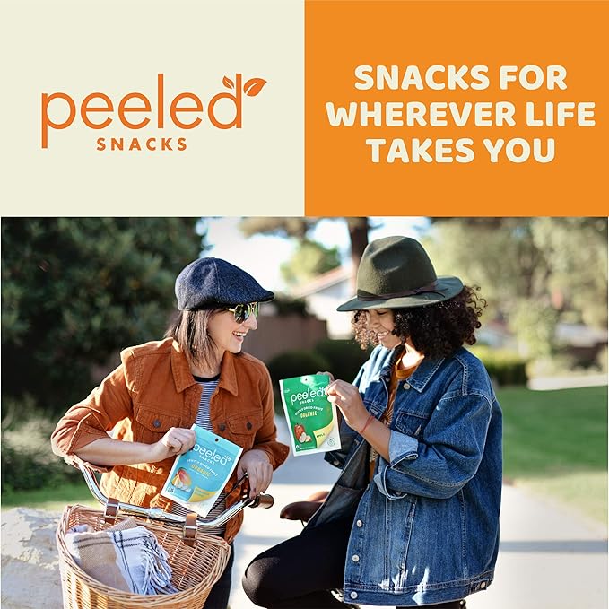 Peeled Snacks Organic Dried Fruit ??Healthy, Vegan Snacks for On-the-Go Lunch and More Mango 2.8 Oz