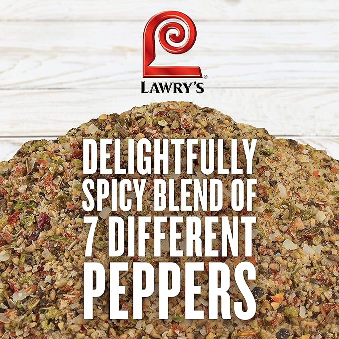 Lawry's Pepper Supreme Seasoning Blend, 21 oz - One 21 Ounce Container of Seven Pepper Seasoning