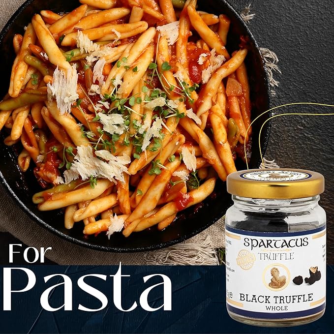 Spartacus Black Whole Truffles, Natural, light aroma- Perfect Gourmet Seasoning for Pizza, Pasta