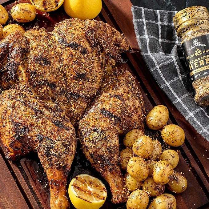 McCormick Grill Mates Garlic & Crushed Herbs Grilling Seasoning, 5.47 oz (Pack of 2)