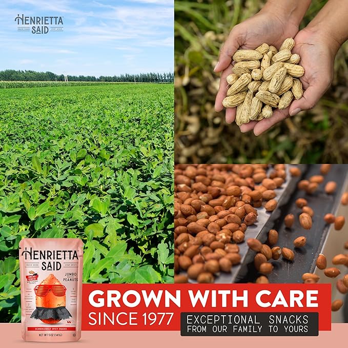 Henrietta Said Wing-Flavored Peanuts - Truly Good Foods Snacking Nuts - Bold Flavors - Savory &