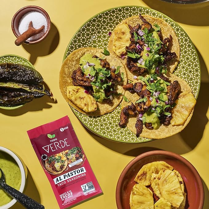 Al Pastor Healthy Taco Seasoning Packets - Todo Verde Mexican Seasoning Mix | Chef Curated Taco