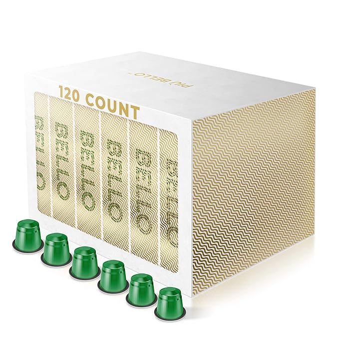 Piu Bello Blend Espresso Coffee Pods for Nespresso Original Machines – Compatible Capsules Pack
