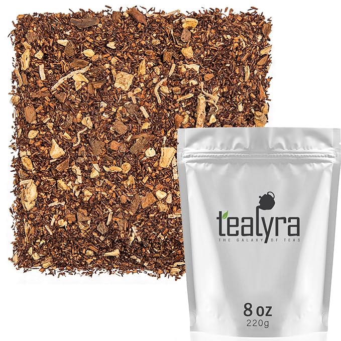 Tealyra - Rooibos Coconut Vanilla Chai - Ginger and Cinnamon with Red Bush Rooibos Herbal Loose