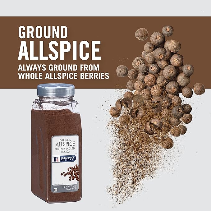 McCormick Culinary Ground Allspice, 16 oz - One 16 Ounce Container of Allspice Seasoning, Features