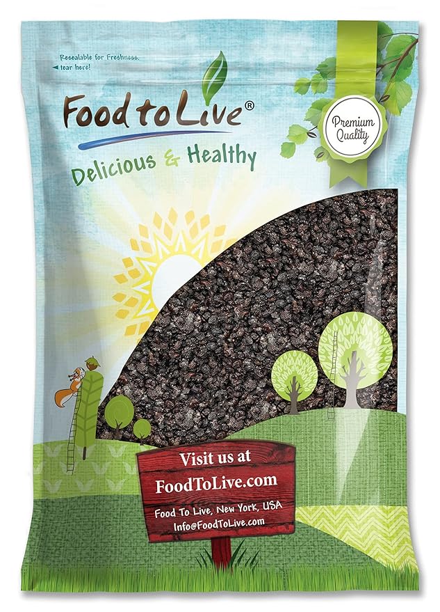 California Zante Currant Raisins, 8 Pounds - Sun-Dried Seedless Grapes, Unsweetened, Unsulfured, No