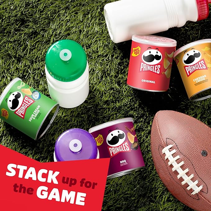 Pringles Potato Crisps Chips, Lunch Snacks, Office and Kids Snacks, Grab N' Go, Variety Pack (16