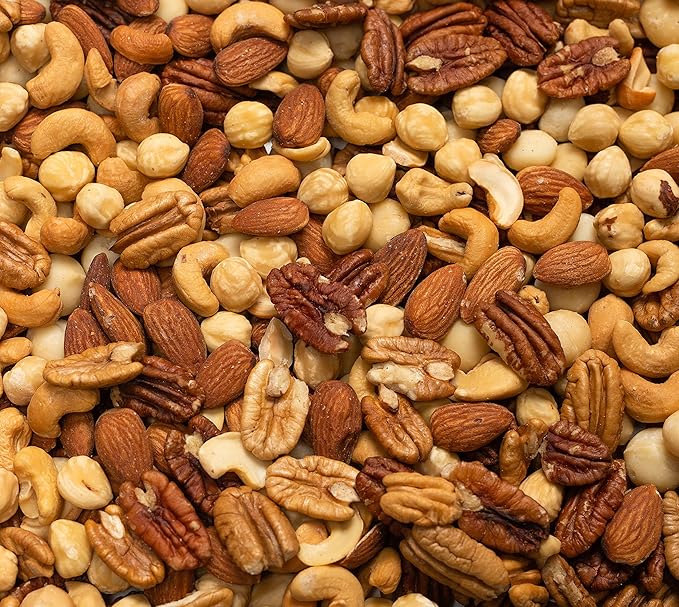 Deluxe Mixed Nuts Raw Natural Unsalted (No Shell) - Compares To Organic Almonds, Walnuts, Cashews