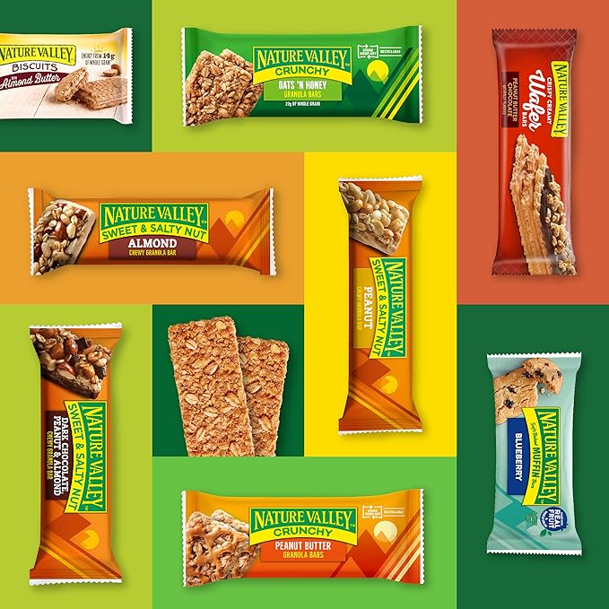 Nature Valley Biscuit Sandwiches, Cinnamon Almond Butter, 10 Bars, 13.5 oz (Pack of 6)