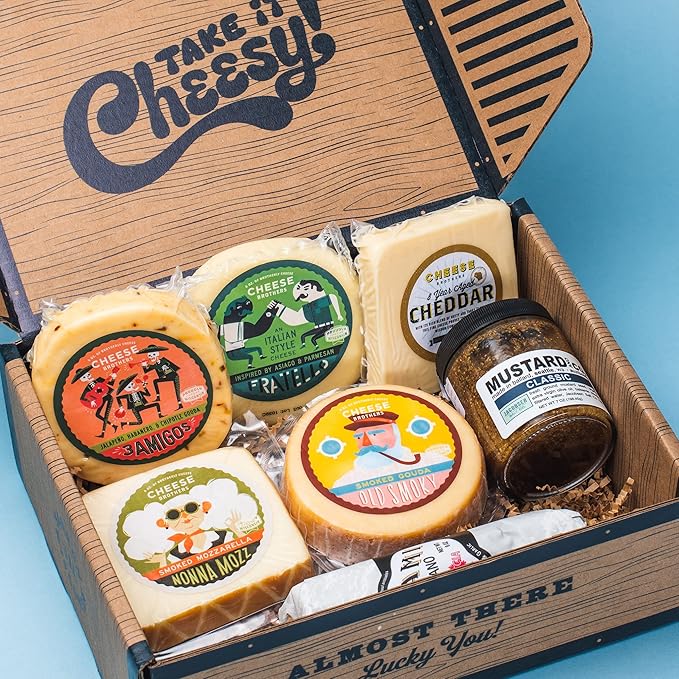 Cheese Bros. World's Cheesiest Dad Father's Day Gift Box | Wisconsin Made | Includes Italian