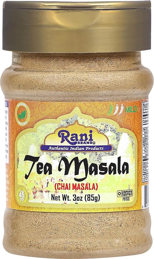 Rani Tea (Chai) Masala Indian Spice Blend 3oz (85g) PET Jar ~ All Natural | Vegan | Gluten Friendly