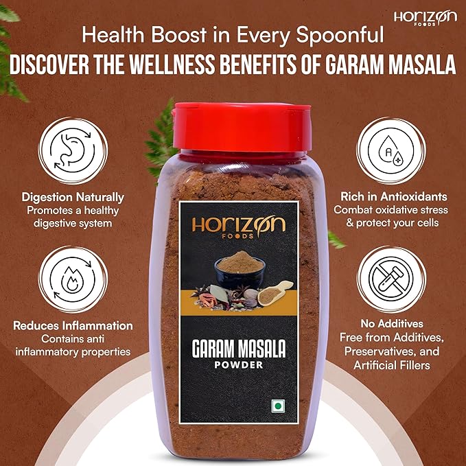 Horizon Foods Premium Red Chili Powder - 200g Indian Spice Blend for Tikka Masala Sauce, Mexican