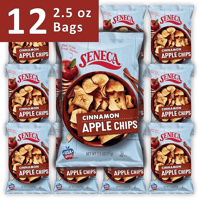 Seneca Cinnamon Apple Chips | Made from Fresh Apples | 100% Red Delicious Apples | Yakima Valley